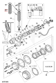 sprężyna kółka pomiarowego, measuring wheel spring, Messradfeder, měřící pružina kola, matavimo rato spyruoklė - F070768