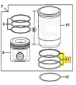 Zestaw uszczelnień, sandariklių rinkinys, sada těsnění, Dichtungssatz, Seal kit, AR65507
