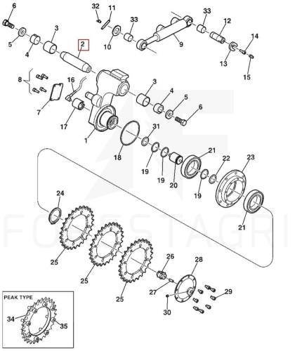 sworzeń rozprężny, expander pin, Spreizstift, rozšiřovací čep, išplėtimo kaištis - F703374 F644474 EXP